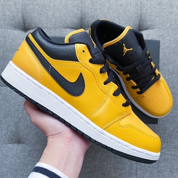 Jordan Shoes | Air Jordan Low Yellow Black Shoes | Poshmark